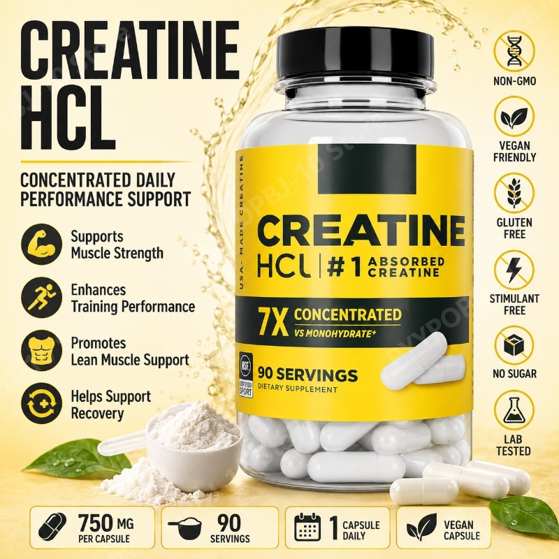 Creatine Hcl Capsule - Creatina HCl 750mg 90 Cápsulas, Suplemento