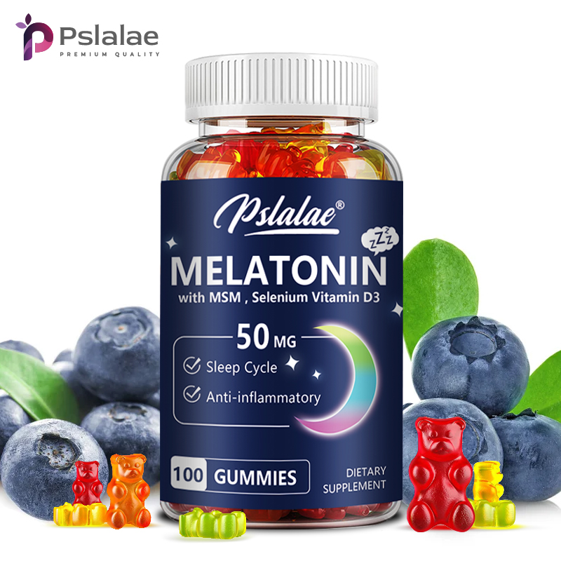 Melatonin Sleep Gummy - Gomitas de melatonina 50 mg: ayuda