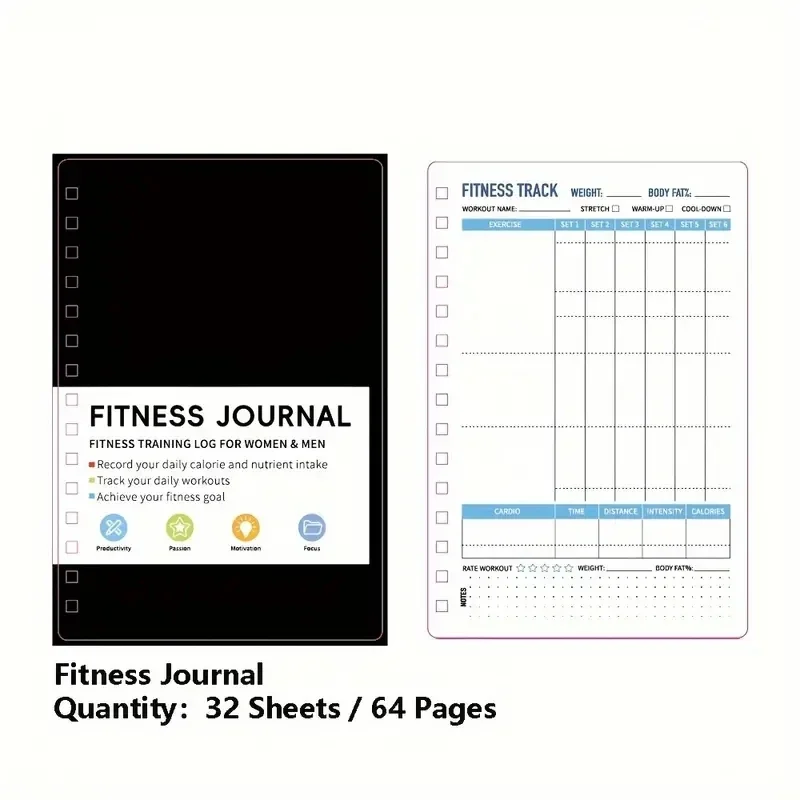 Nutrition Fitness Plan - Cuaderno Espiral para Planes Diarios de
