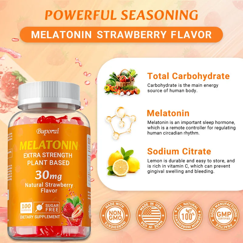 Melatonin Sleep Gummy - Melatonina 30 mg - Calma la