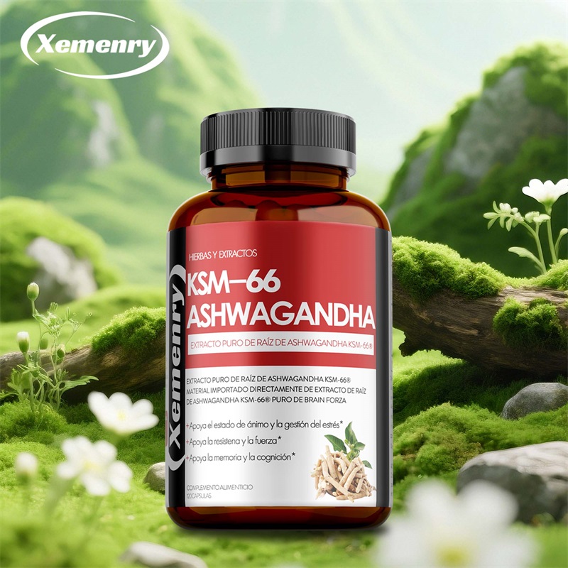 Ashwagandha Extract Root - KSM 66 Cápsulas de extracto de