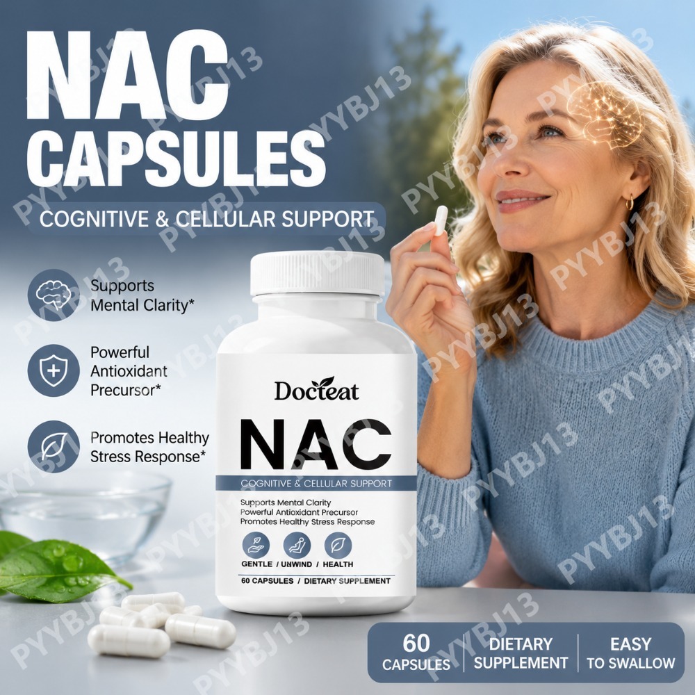 Nac N Acetyl Cysteine - Cápsulas de Suplemento NAC de Docteat
