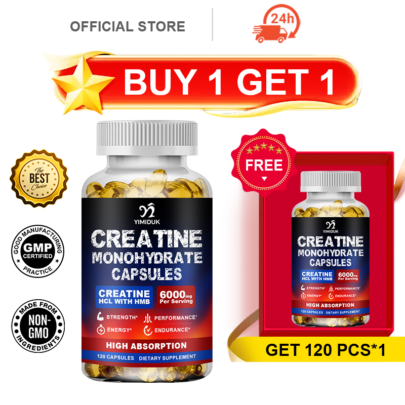 Creatine Hcl Capsule - Suplemento 3 en 1 de Creatina