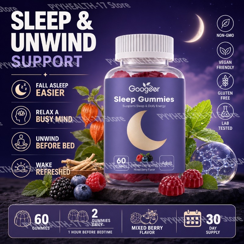 Melatonin Sleep Gummy - Gomitas para Dormir Googeer para Adultos