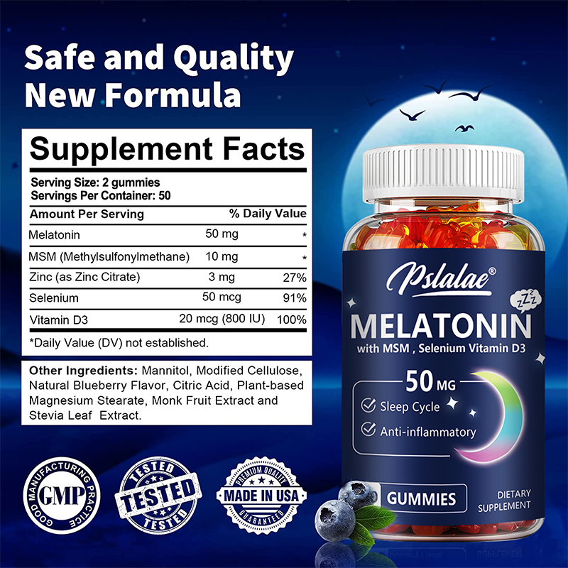 Gomitas de melatonina 50 mg: a - Melatonin Sleep Gummy reseña y precio