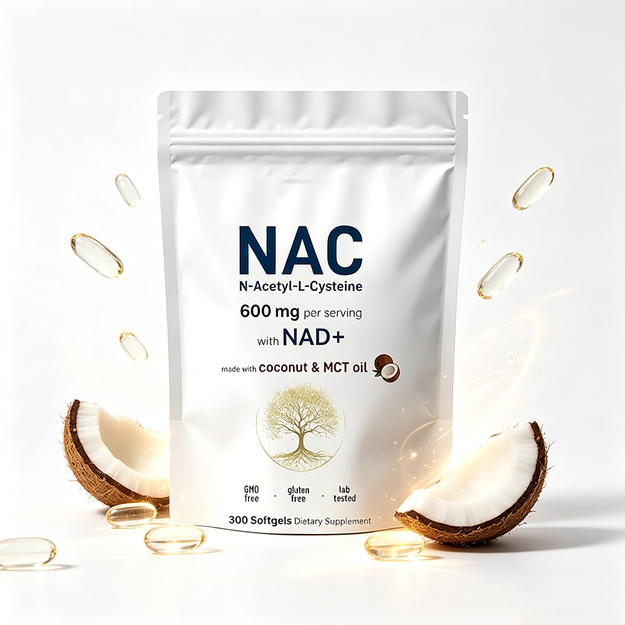 Cápsulas Blandas de NAC 600mg  - Mct Oil Coconut reseña y precio