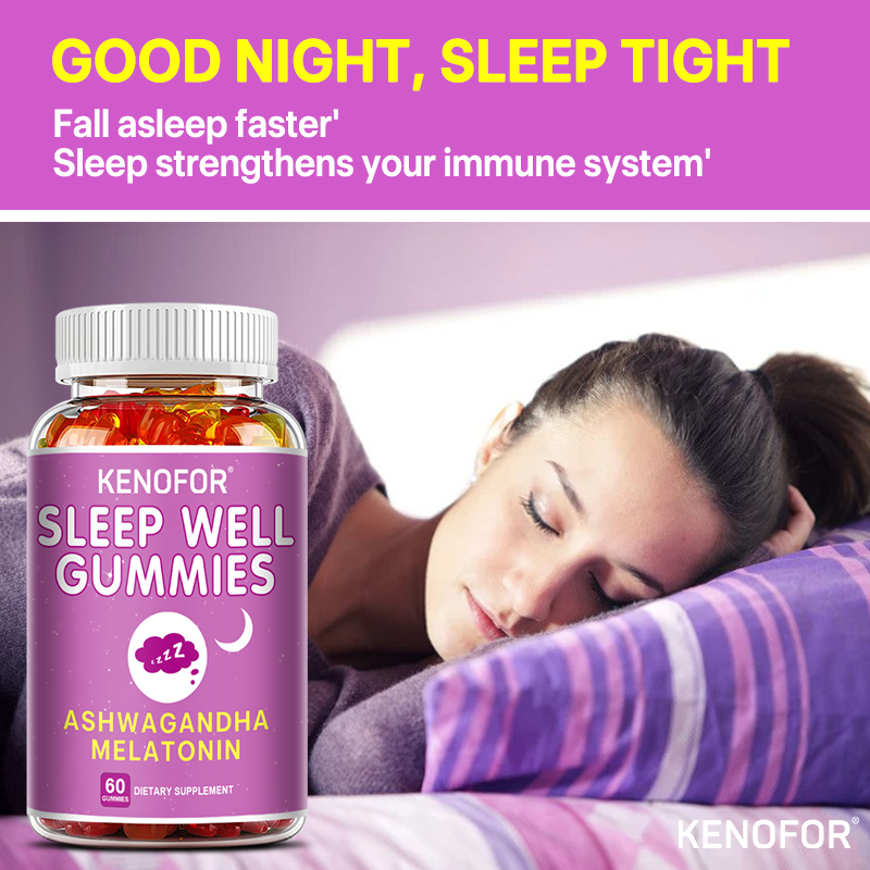 Melatonina + gomitas Ashwagand - Melatonin Sleep Gummy reseña y precio