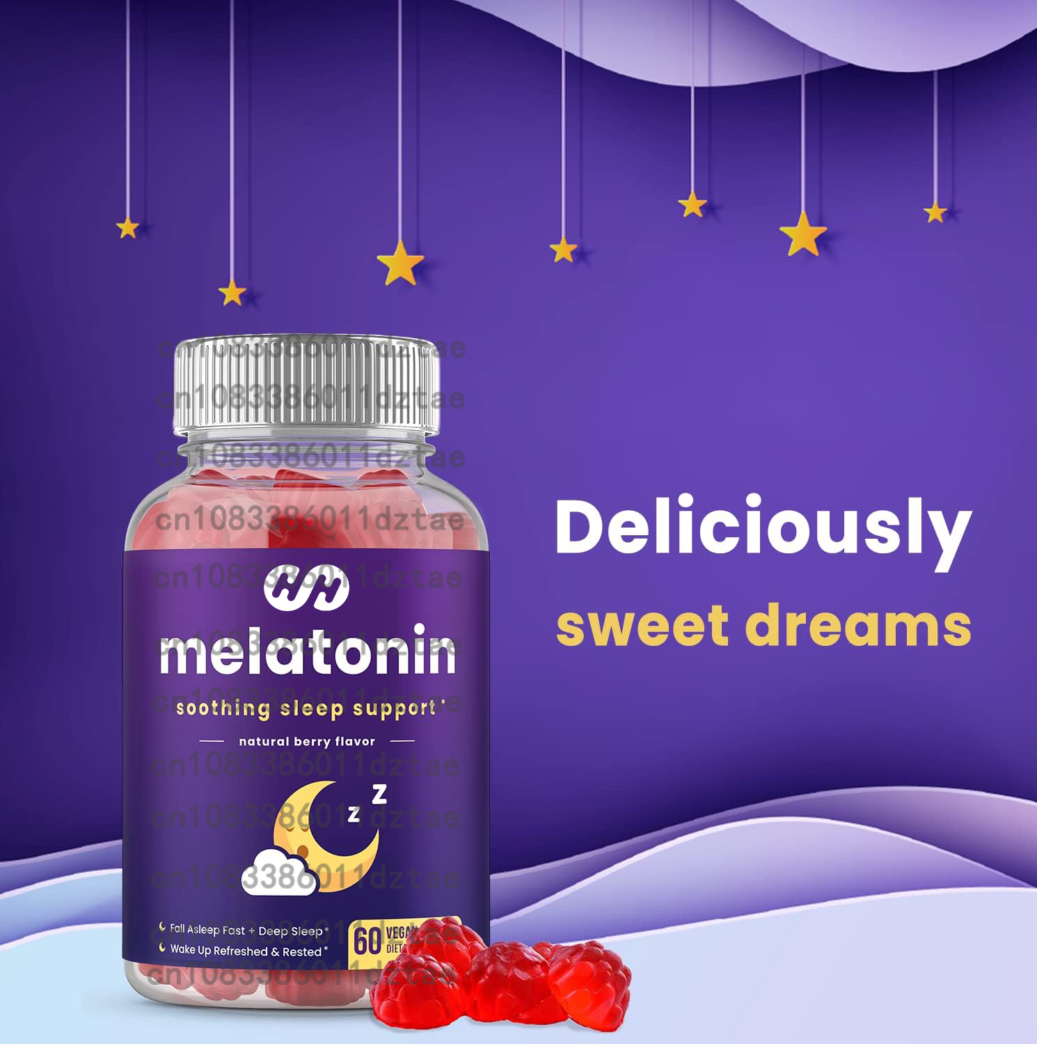 Gomitas de Melatonina - Ayuda  - Melatonin Sleep Gummy reseña y precio