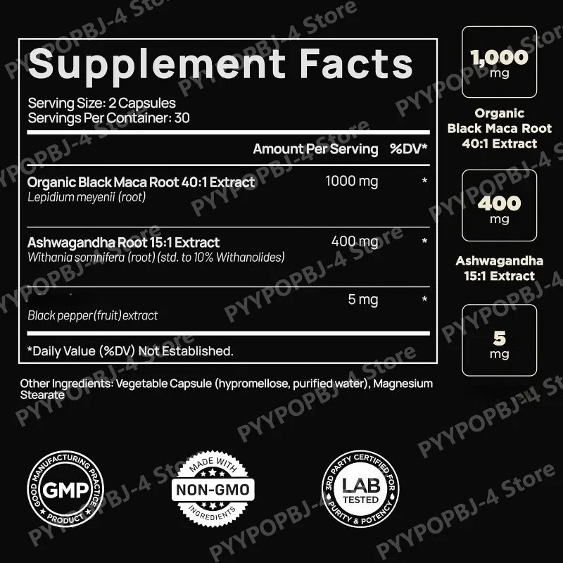 Extracto de Raíz de Maca Negra - Ashwagandha Extract Root reseña y precio