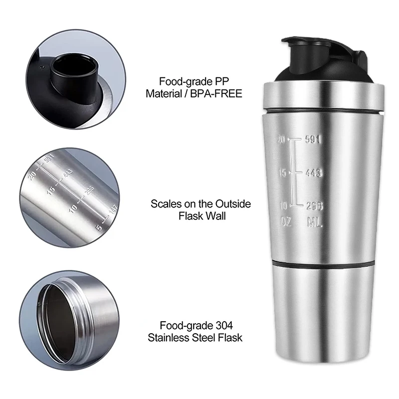 Taza agitadora de proteínas de - Nutrition Sports Fitness reseña y precio