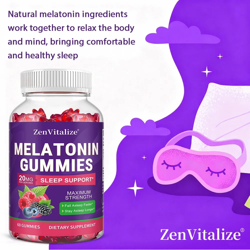 Gomitas de Melatonina para Adu - Melatonin Sleep Gummy reseña y precio