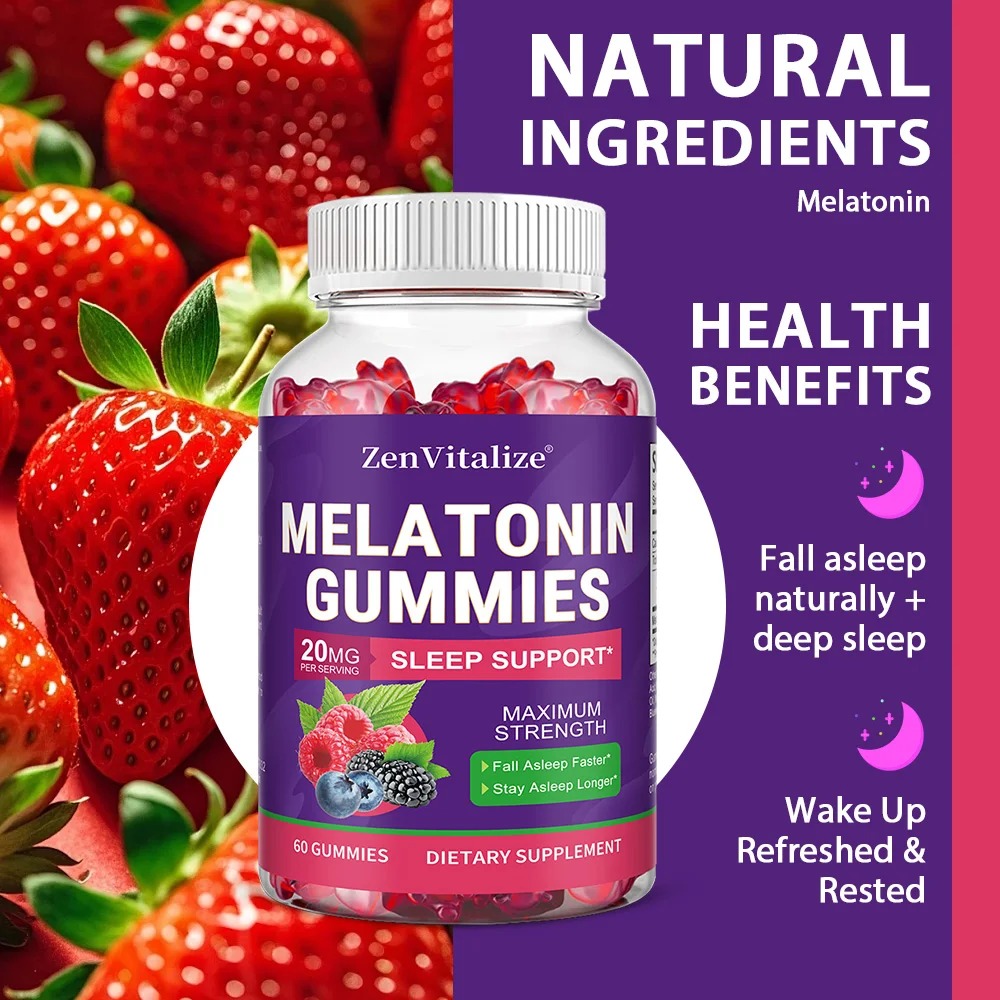 Gomitas de Melatonina para Adu - Melatonin Sleep Gummy reseña y precio