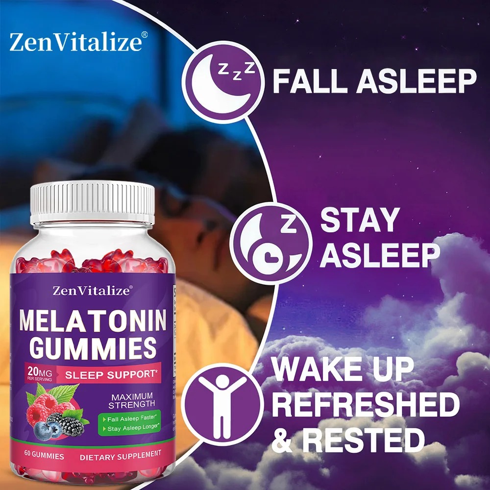 Gomitas de Melatonina para Adu - Melatonin Sleep Gummy reseña y precio