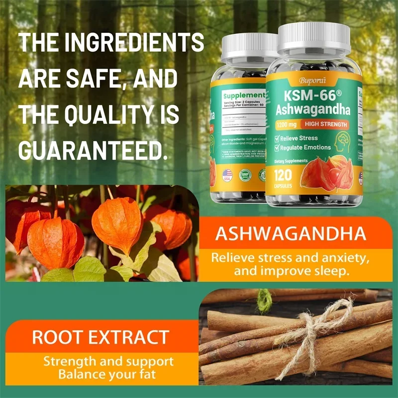 KSM-66 Ashwagandha Cápsulas Ve - Ashwagandha Extract Root reseña y precio