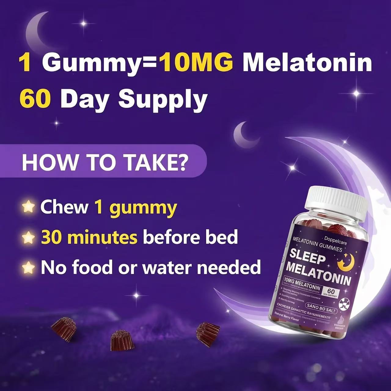 Gomitas de Melatonina para Dor - Melatonin Sleep Gummy reseña y precio