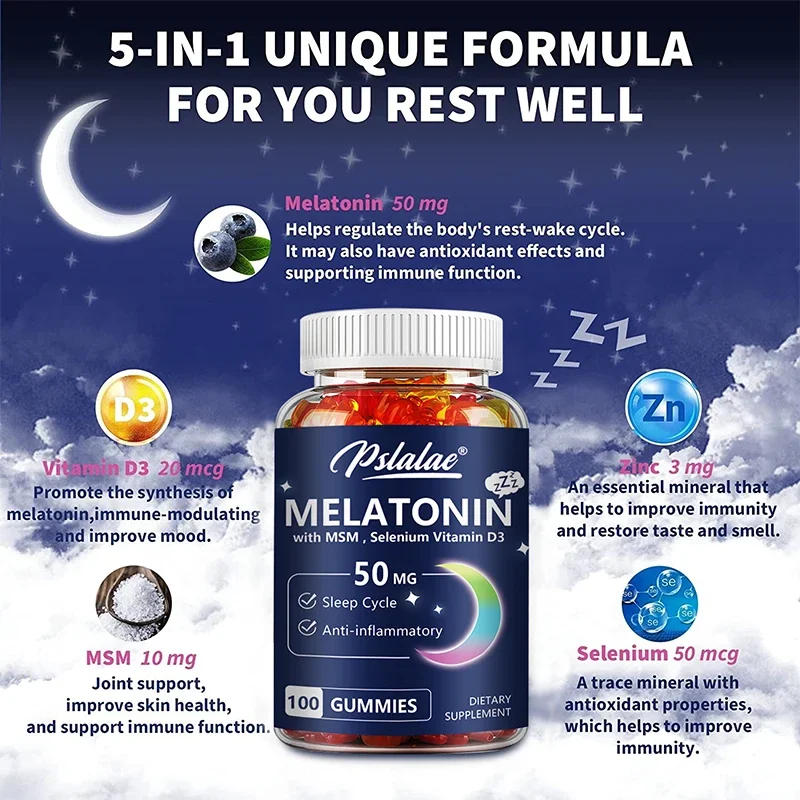 Gomitas de melatonina 50 mg: a - Melatonin Sleep Gummy reseña y precio