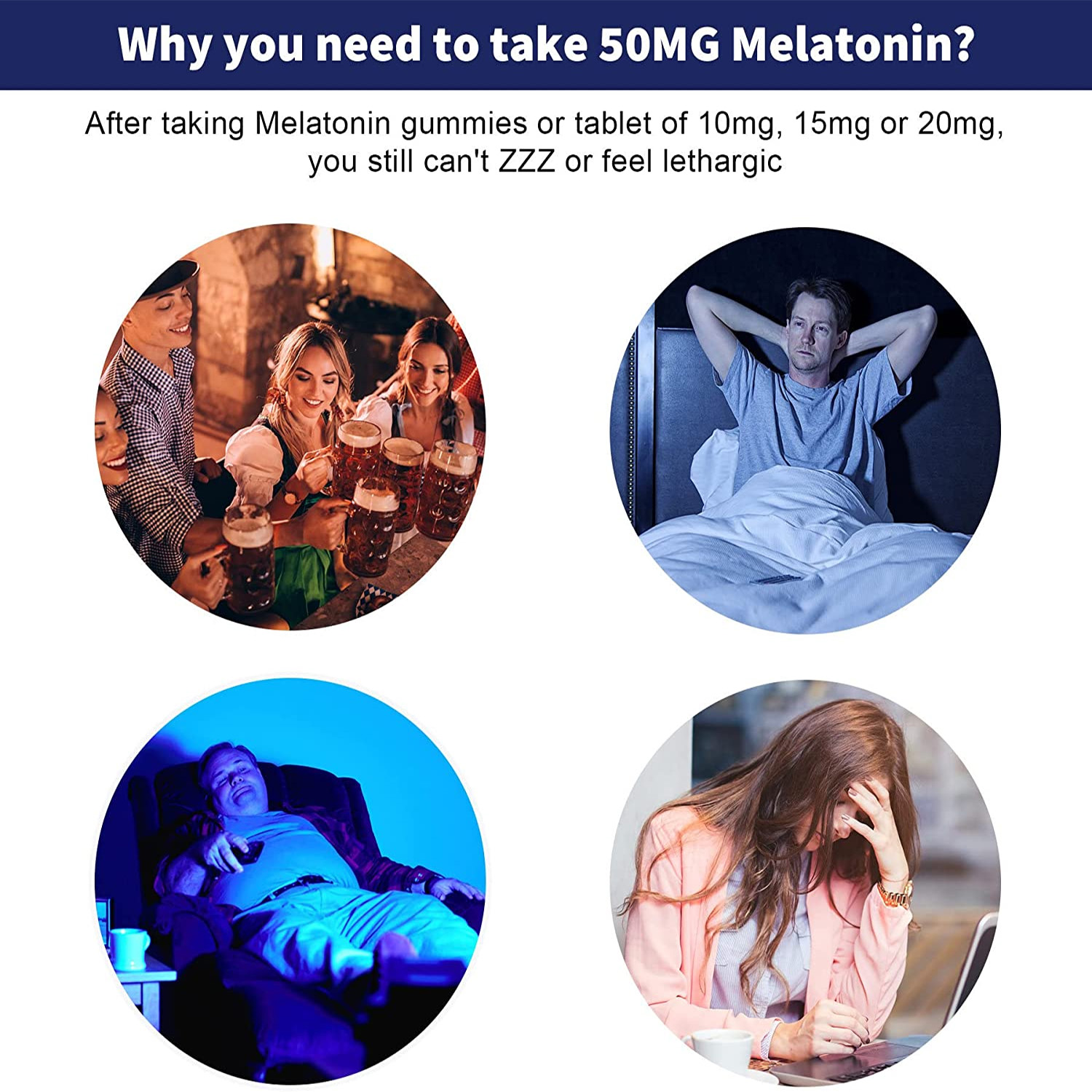 Caramelos de melatonina de 50  - Melatonin Sleep Gummy reseña y precio