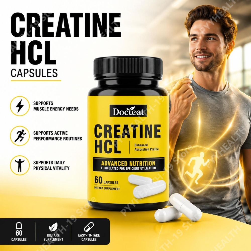 Cápsulas de Creatina HCL Docte - Creatine Hcl Capsule reseña y precio